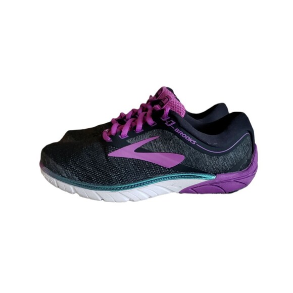 Brooks Women's Pure Cadence 7 1202611B023 Black Purple Running Shoes Size 7.5 B - Picture 6 of 11